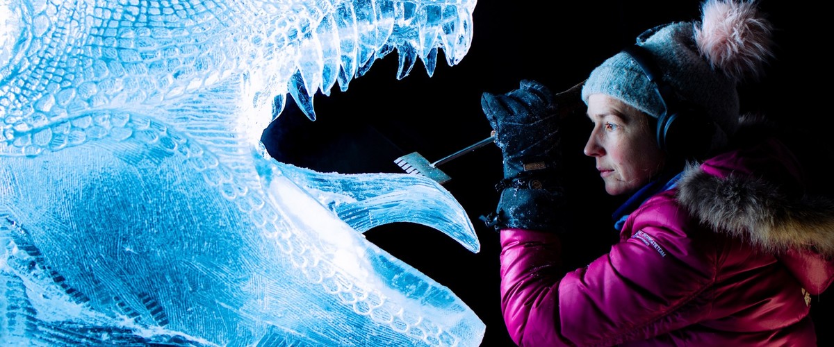 Magische Eisstatuen beim Ice Sculpture Festival Zwolle